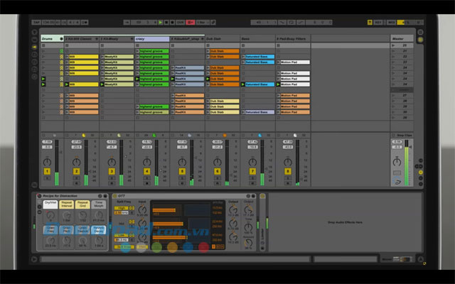 Giao diện phần mềm Ableton Live Suite