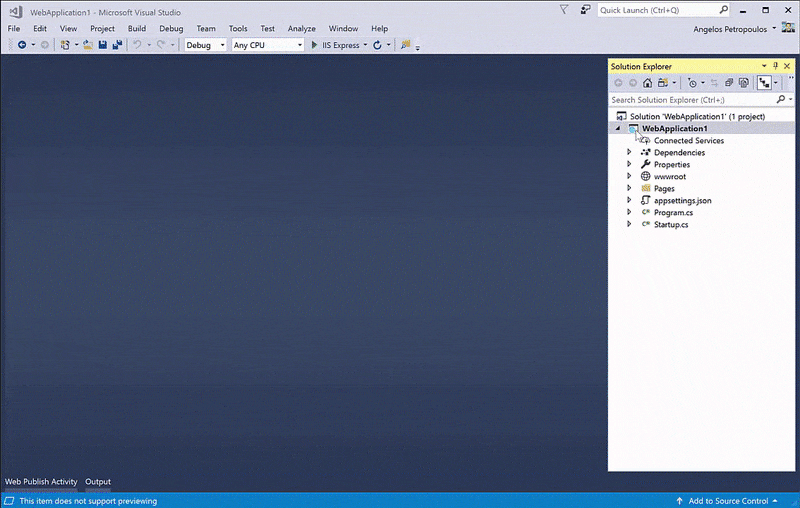 Visual Studio hỗ trợ triển khai lên đám mây