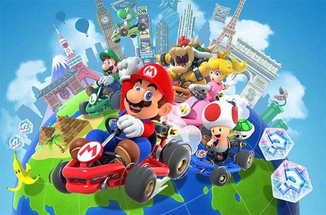 Mario Kart Tour là trò chơi đua xe vòng quanh thế giới cùng Mario và những người bạn