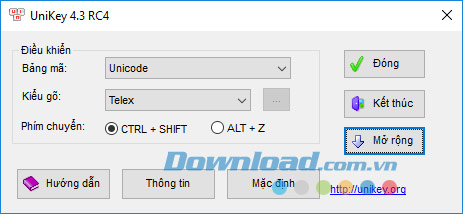 Phần mềm gõ tiếng Việt Unikey hoạt động “ngon” trên Windows 10
