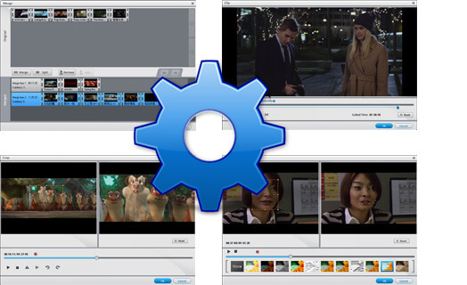 Video Converter Factory Pro hỗ trợ chức năng chỉnh sửa