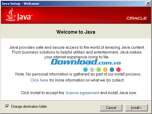 Cập nhật môi trường chạy thi hành Java (JRE) 21